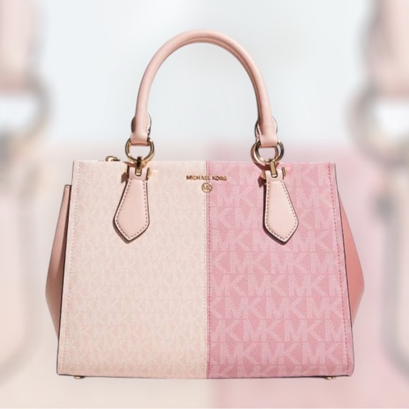 Michael Kors Two Toned Bag Pre Owned RARE - Picture 2 of 16